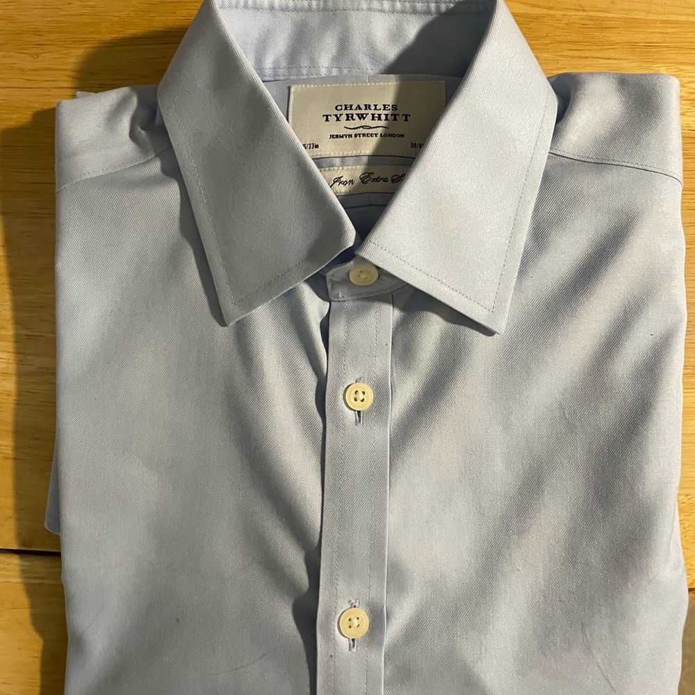 Mens light blue Charles Trywhitt Dress shirt